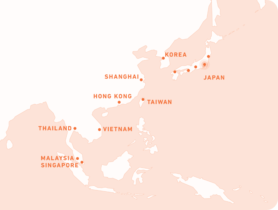 アジア拠点MAP